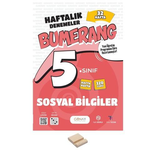 5. Sınıf Bumerang 32 Haftalık Sosyal Bilgiler Denemeleri+ Telefon Standı