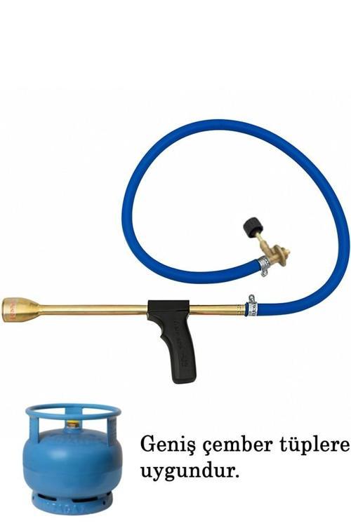 Geniş Çember Piknik Tüpü Uyumlu Pürmüz Isı Tabancası Şalama Yak Yak