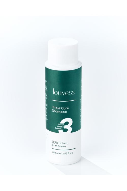 Üçlü Bakım Şampuanı ( Biotin, Keratin ve Kafein İle Güçlendirilmiş Saç Bakım Şampuanı 400 ML )