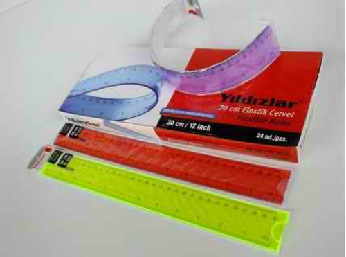 Yıldızlar 30 Cm. Elastik Cetvel Kod.146
