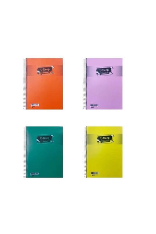 U-Dip Spiralli Pp Kapak Ekstra Defter A4 96/4 2670-2674