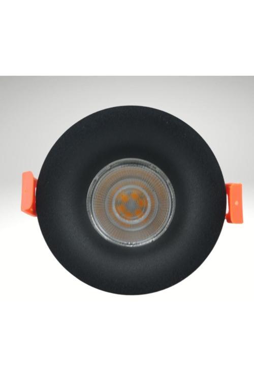 Ct-5091 Lion Yuvarlak Spot Spot Kasası Siyah Gu10 - 12'Li Paket (Ampulsüz)