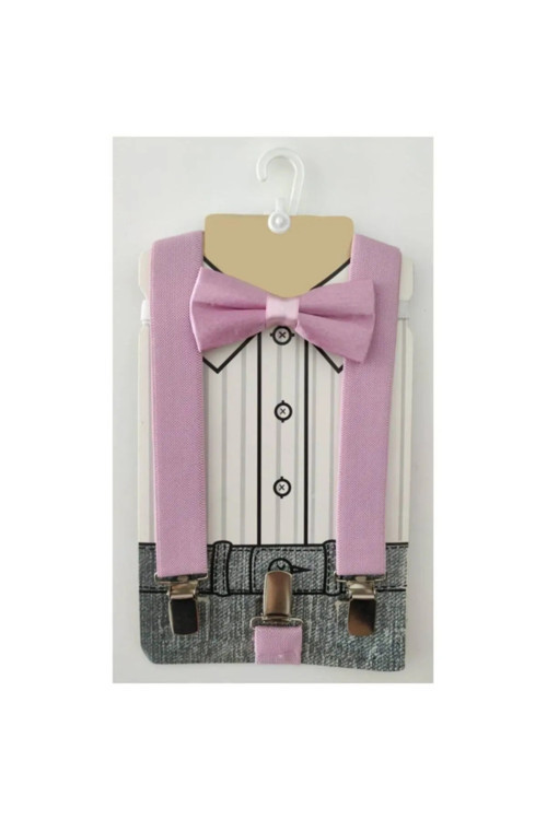 1-9 Yaş Pantolon Askı Papyon Seti