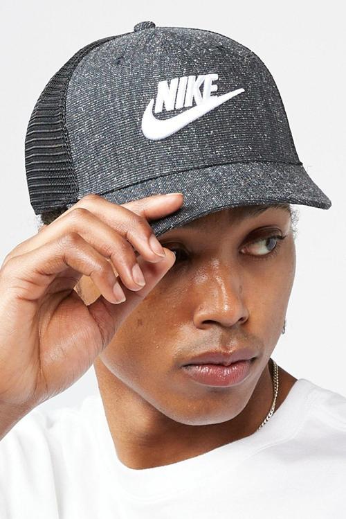 Adult Sportswear Trucker Snapback Hat Cap Black Şapka Siyah
