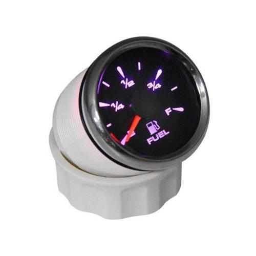 YAKIT SEVİYE GÖSTERGESİ ÇAP 52mm SİYAH 12/24v TEKNE YAT 