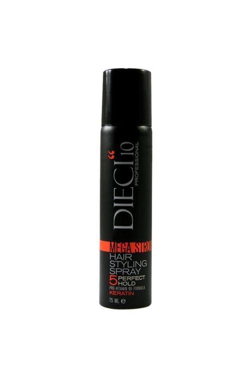 Dieci -Keratin Pro-Vitamin B5 Mega Güçlü Tutucu Saç Spreyi 75 Ml