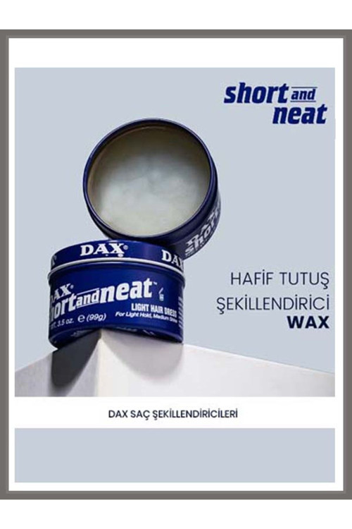 Short And Neat 99 Gr Hafif Tutucu Şekillendirici Wax Düz Saçlar