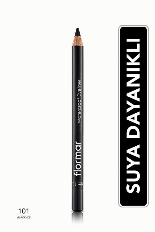 Mat Bitişli Suya Dayanıklı Göz Kalemi Si?Yah Waterproof Eyeliner 101 Black Ice