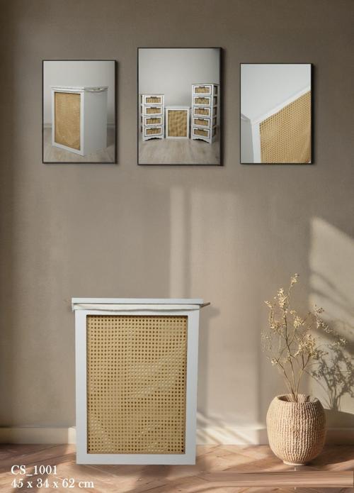 Vero Çamaşır Sepeti Beyaz CS1001