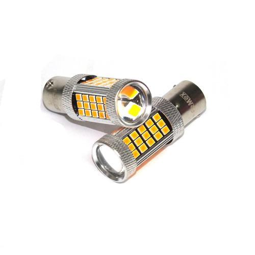 Premium FX4035 Serisi Mercekli  66 Led Turuncu Tek Duy Sinyal Ampülü Süper Parlak İki Adet
