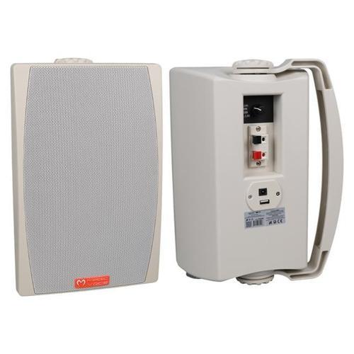 MV-03 16 CM 60 Watt Komütatörlü Hat Trafolu Beyaz Sütun Hoparlör (2'li Takım) (2818)