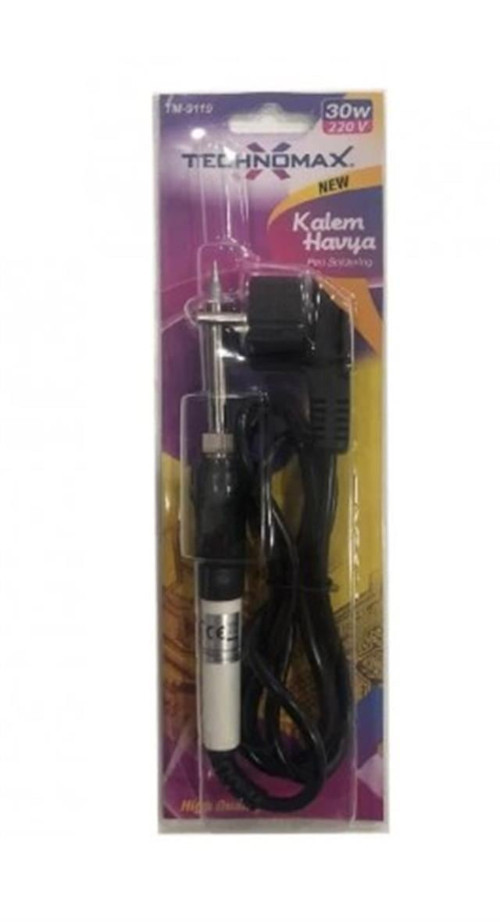30 Watt Kalem Havya Lehim Makinesi AC220V 120cm Kablolu TM-9119 (2818)