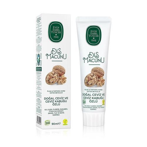 Doğal Ceviz ve Ceviz Kabuğu Özlü Diş Macunu 90 ml 3 Adet