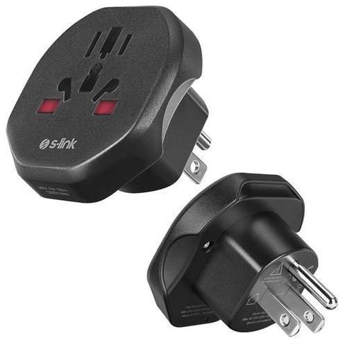 S-Link SL-WL05 Universal - Amerikan Tipine Çevirici Priz Adaptör Fiş (2818)