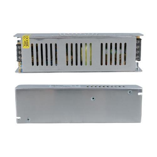 ALN-M12165S 12 Volt 16.5 Amper 200 Watt Slim Metal Kasa Adaptör 200x60x40mm (2818)