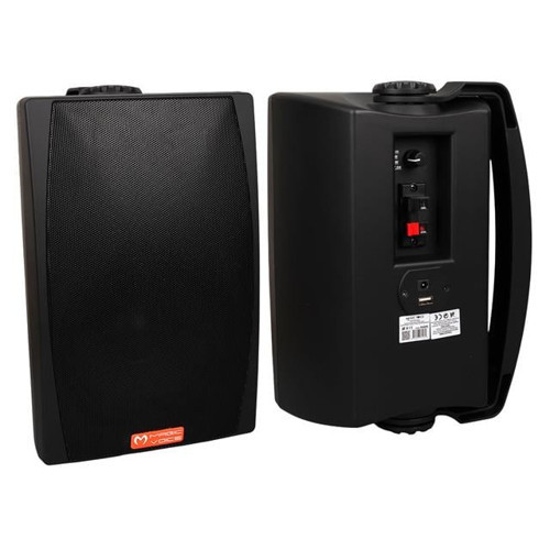 MV-03 16 CM 60 Watt Komütatörlü Hat Trafolu Siyah Sütun Hoparlör (2'li Takım) (2818)