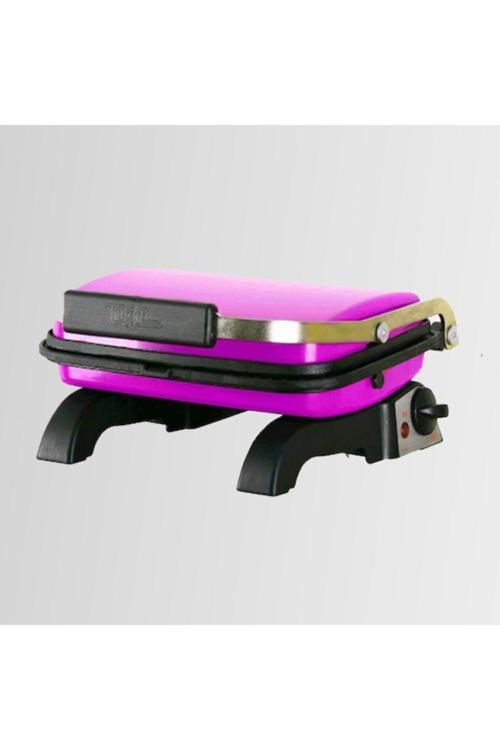 Elektrikli Fuşya Döküm Tost Makinesi 8 Dilim