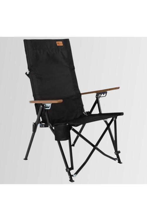 Royal 4 Kademeli Katlanabilir Alüminyum Kamp Sandalyesi - Siyah