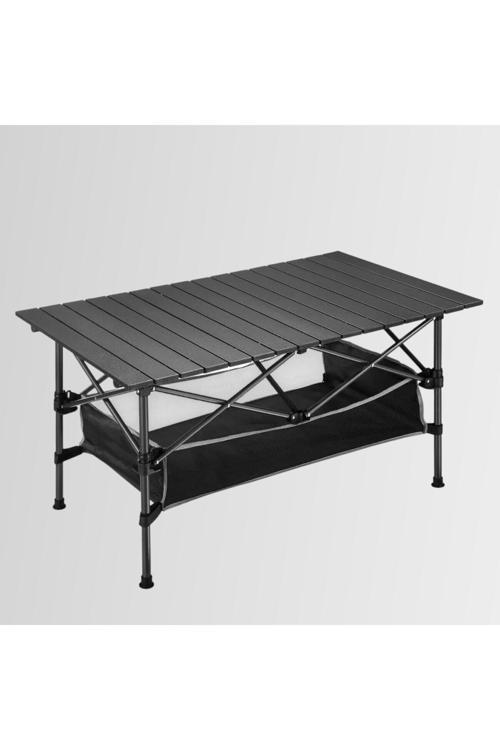 Family Large Katlanabilir Alüminyum Kamp Masası – Siyah