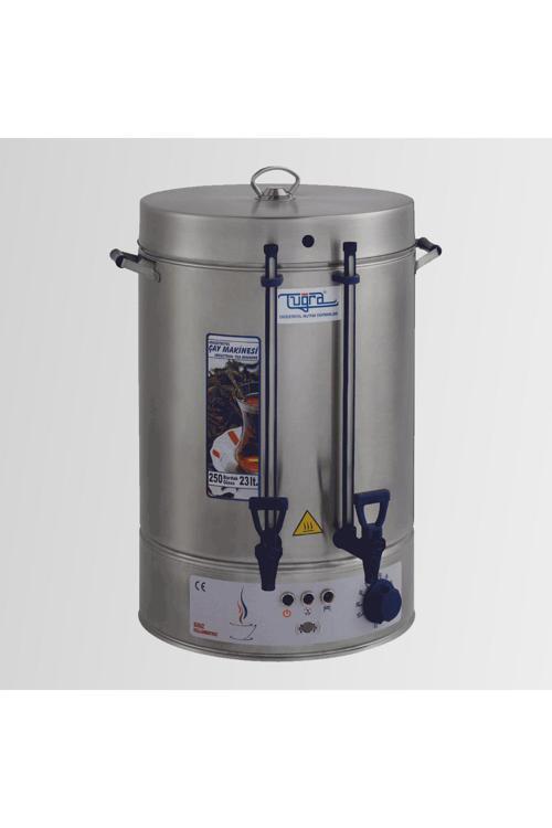 Elektrikli Semaver 250 Bardak 23 Litre Çay Makinesi Otomatı Çaycı Krom
