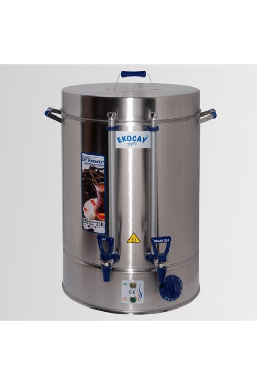 Tuğra Elektrikli Semaver 250 Bardak 23 Litre Çay Makinesi Otomatı Çaycı Krom
