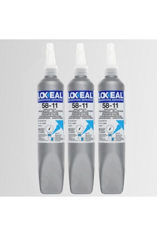 3'Lü Set - Loxeal 58-11 Yüksek Basınç Sızdırmazlık Orta Mukavemet 250 Ml