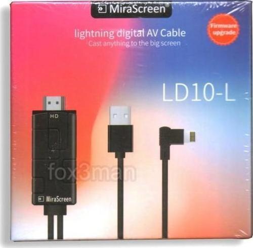 Lightning Hdmi Tv Bağlantı kablosu 90 derece uç 1080p
