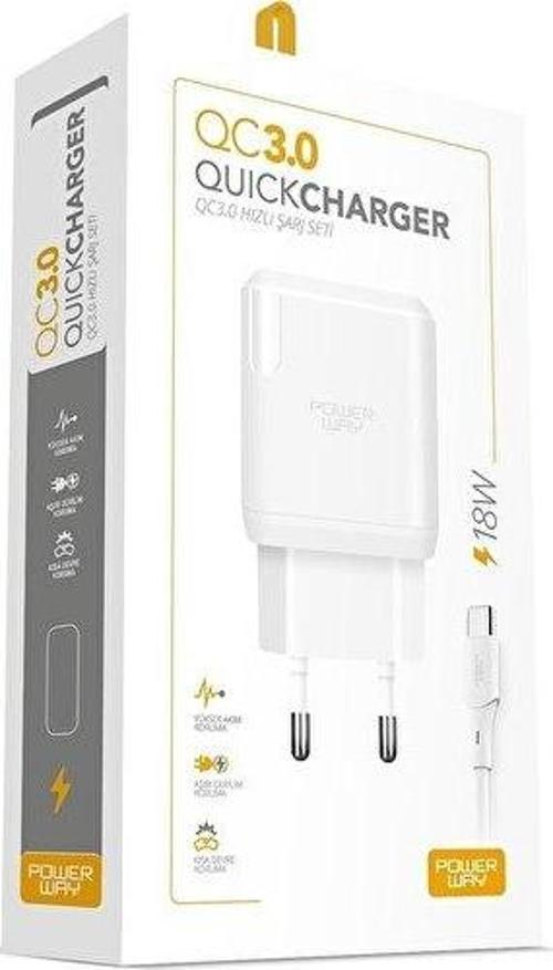 18W QC 3.0 Lightning Hızlı Şarj Aleti QCL30
