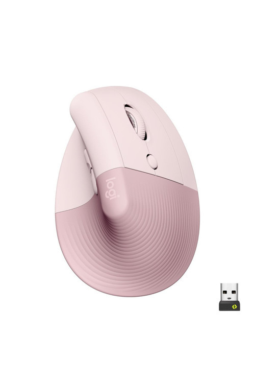 Lift Sessiz Kablosuz Ergonomik Dikey Mouse - Pembe 910-006478
