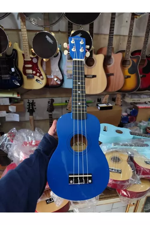 Soprano Ukulele Mavi 4 Telli Çocuk Ukulele