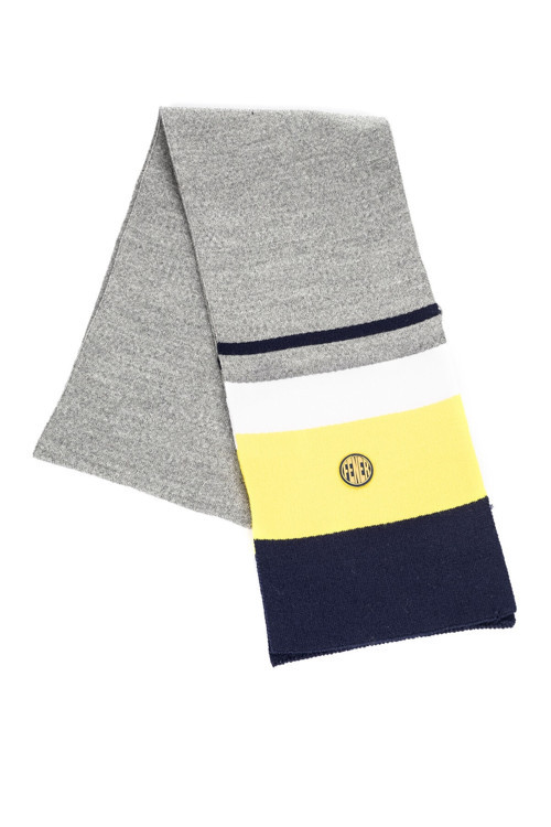 Unisex Gri/Sarı/Lacivert Atkı - Ta020U8K17