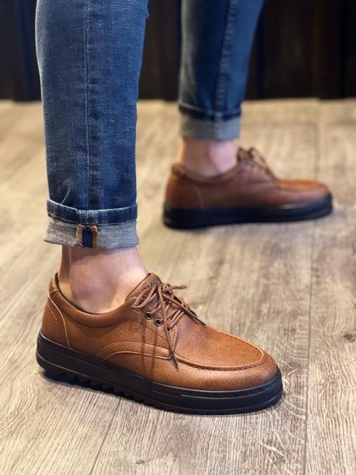 Günlük Ayakkabı T12 Taba (Siyah Taban)