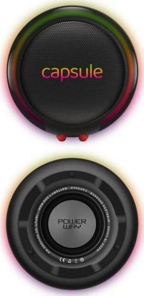 Capsule Taşınabilir Bluetooth Hoparlör Ses Bombası Sese Duyarlı Led Işık