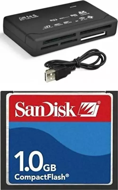 Sandisk 1 GB Compact Flash Hafıza Kartı - USB 2.0 Cf Kart Okuyucu