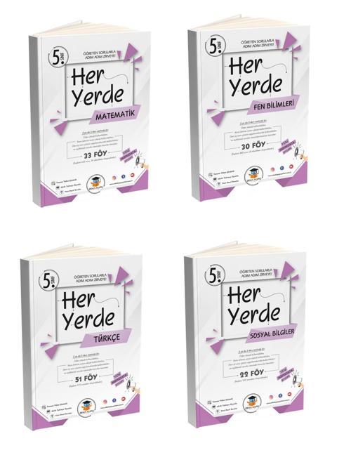 Zeka Küpü Yayınları 5. Sınıf Her Yerde Föy Soru Bankası Seti
