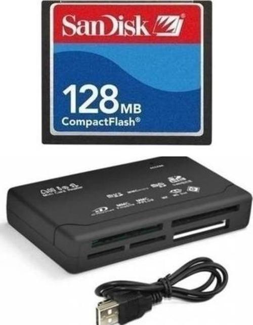 128 MB Compact Flash Hafıza Kartı - USB 2.0 Cf Kart Okuyucu