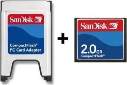 2 GB COMPACT FLASH HAFIZA KARTI+ PCMCIA KART OKUYUCU