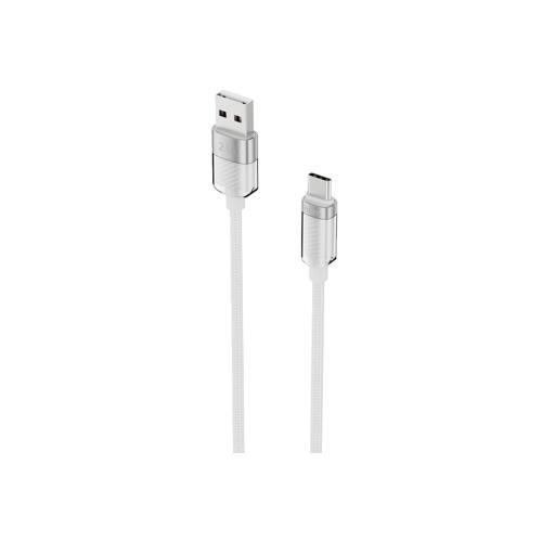 KNIT GLAM 2.1A hızlı şarj destekli, USB-A to Type-C Şarj ve Data Aktarım Kablosu, 1 metre
