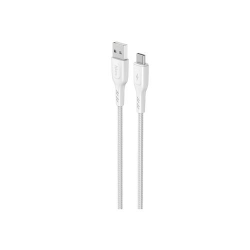 KNIT 2A Çıkış, USB-A to Type-C Şarj ve Data Aktarım Kablosu, Örgü Tasarım, 1 metre