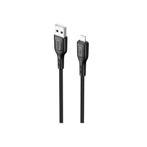 KNIT 2A Çıkış, USB-A to Lightning Şarj ve Data Aktarım Kablosu, Örgü Tasarım, 1 metre