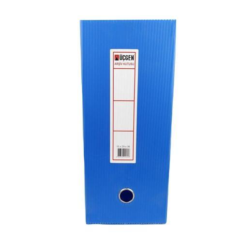 Proje Kutusu Plastik Lastikli Geniş 24x32x9 Mavi