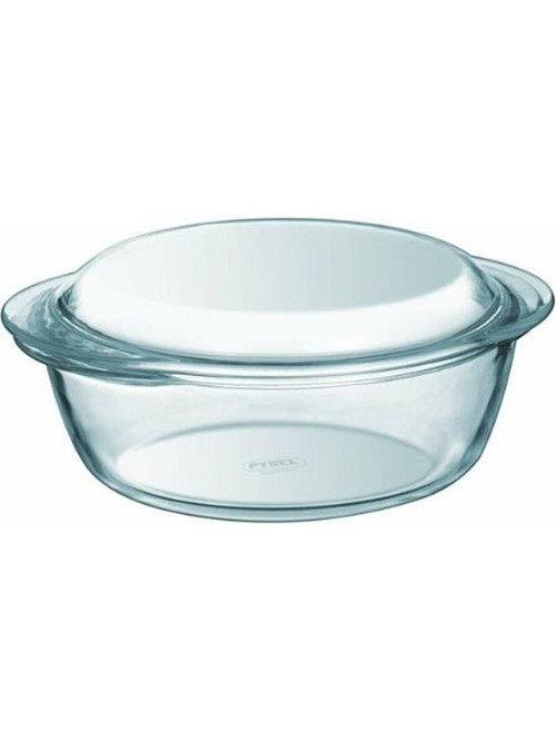 207A000/7343 Kapaklı Cam Yuvarlak Fırın Kabı 1,3 L
