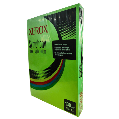 Symphony A3 160 Gr Kopya Kağıdı Yeşil 250 Adet ( Laser - Copier - Inkjet)