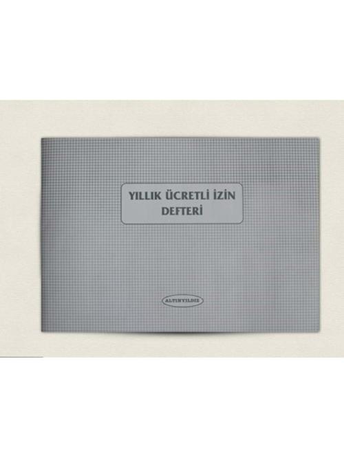 Yıllık Ücretli İzin Defteri 40 Yaprak Karton Kapak