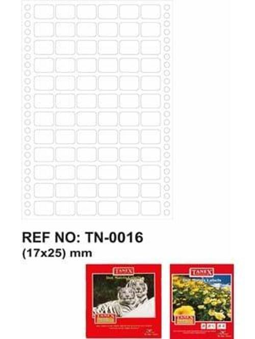 TN-0016 Sürekli Form Bilgisayar Etiketi 17x25 mm