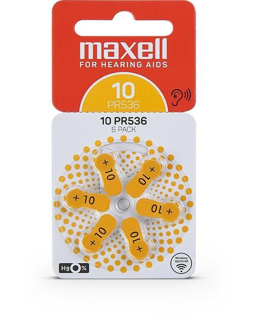 PR536 (10) 1.4V Düğme Kulaklık Pili 6’lı Paket
