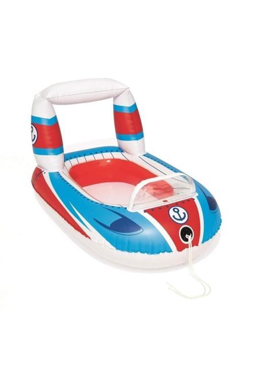Taşıt Figürlü Çocuk Botu 104 X 99 Cm - 34106 - Mavi/Kırmızı