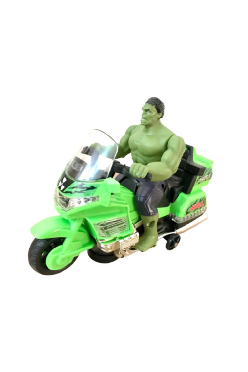 Pilli Sesli Işıklı Yeşil Dev Hulk Motor