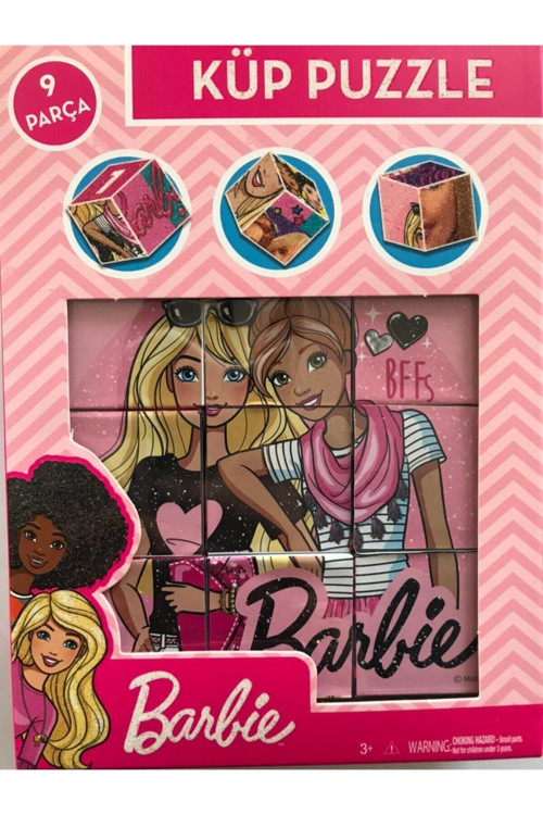 Barbie 9 Parça Küp Puzzle Utk-74746