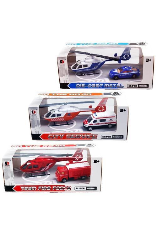 Helikopter+Araç 3Ass Kutulu